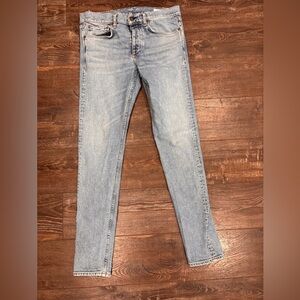 Rag and Bone Men’s Fit One Extra Slim Skinny Jeans in Somerset 34x32 Light Wash